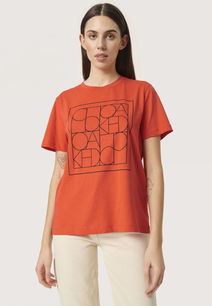 Πορτοκαλί t-shirt Helene Soaked in Luxury