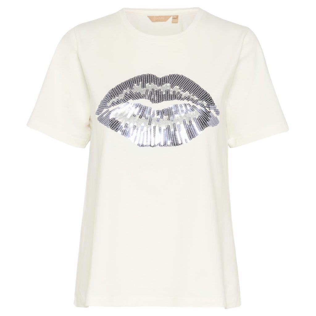 Κοντομάνικο t-shirt με παγιέτες Fora Culture
