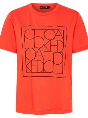 Πορτοκαλί t-shirt Helene Soaked in Luxury