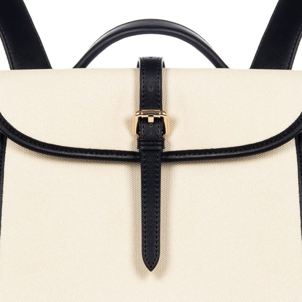 Μπεζ backpack από καμβά Rinascimento