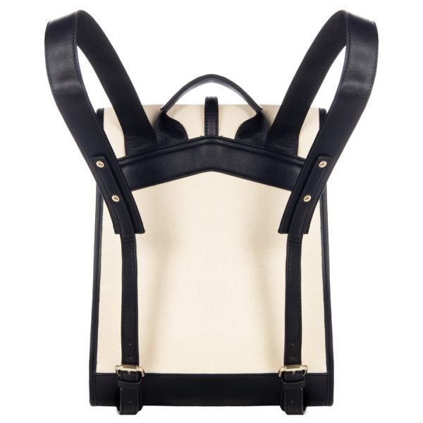 Μπεζ backpack από καμβά Rinascimento