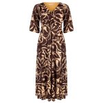 Μακρύ κρουαζέ φόρεμα plus size Rinascimento