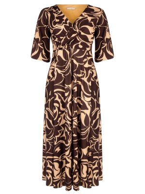 Μακρύ κρουαζέ φόρεμα plus size Rinascimento