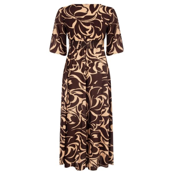 Μακρύ κρουαζέ φόρεμα plus size Rinascimento